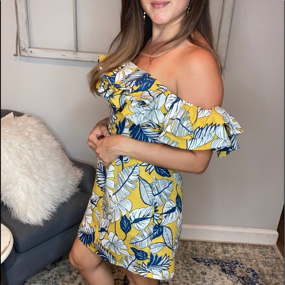 Floral Off-the-Shoulder Ruffle Dress - Picture 7 of 8